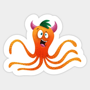 Funny monster sticker Sticker